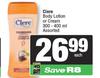 Clere Body Lotion Or Cream Assorted-300-400ml