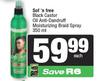 Sof n Free Black Castor Oil Anti Dandruff Moisturizing Braid Spray-350ml