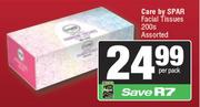 Care By Spar Facial Tissues Assorted-200s Per Pack