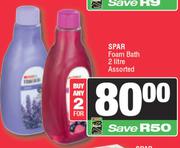 Spar Foam Bath Assorted-For Any 2 x 2Ltr