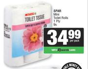 Spar Mini Toilet Rolls 1 Ply-9s Per Pack