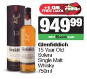 Glenfiddich 15 Year Old Solera Single Malt Whisky-750ml