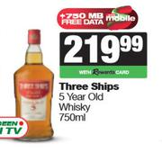 Three Ships 5 Year Old Whisky-750ml