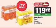 Gordon's Bos Cans-6 x 300ml