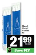 Naledi Fluted Candles-6s Per Pack