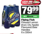 Flying Fish Pressed Lemon Flavoured Beer Handies-6 x 330ml