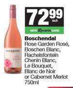 Boschendal Rose Garden,Boschen Blanc,Rachelsfontein Chenin,Le Bouquet,Blanc De Noir,Merlot-750ml