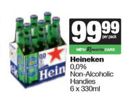 Heineken 0.0% Non Alcoholic Handies-6 x 330ml