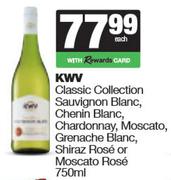 KWV Classic Collection Sauv Blanc,Chenin,Chardonnay,Moscato,Grenache,Shiraz Rose Or Mosacto-750ml