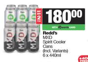 Redd's MXD Spirit Cooler Cans-For 2 x 6 x 440ml