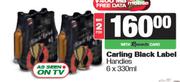 Carling Black Label Handies-For 2 x 6 x 330ml