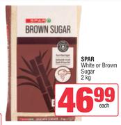 Spar White Or Brown Sugar-2Kg