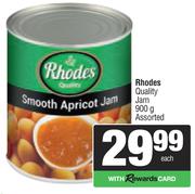 Rhodes Quality Jam Assorted-900g