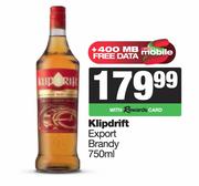 Klipdrift Export Brandy-750ml