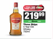 Three Ships 5 Year Old Whisky-750ml
