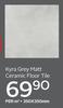 Kyra Grey Matt Ceramic Floor Tile 350 x 350mm-Per Sqm