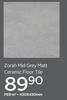Zorah Mid Grey Matt Ceramic Floor Tile 430 x 430mm-Per Sqm