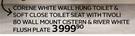 Corene White Wall Hung Toilet & Soft Close Toilet Seat With Tivoli 80 Wall Mount Cistern & River 
