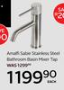 Amalfi Sabie Stainless Steel Bathroom Basin Mixer Tap