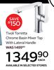 Tivoli Torretta Chrome Basin Mixer Tap With Lateral Handle