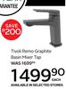 Tivoli Remo Graphite Basin Mixer Tap