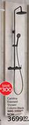 Carolina Exposed Shower Column Black