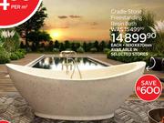 Cradle Stone Freestanding Resin Bath 1610 x 870mm 