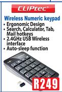 Cliptec Wireless Numeric Keypad