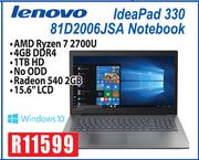 Lenovo IdeaPad 330 81D2006JSA Notebook