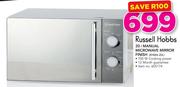 Russell Hobbs 20Ltr manual Microwave Mirror Finish RHMA-20L