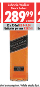 Johhnie Walker Black Label-12 x 750ml