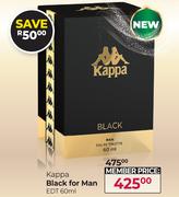 Kappa Black For Man EDT-60ml