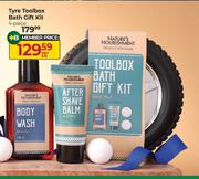 Nature's Nourishment Men's Collection Tyre Toolbox Bath Gift Kit 4 Piece-Per Kit