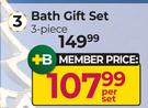 Nature's Nourishment Eco Natural Bath Gift Set 3 Piece-Per Set
