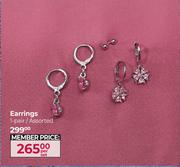 Earrings 1 Pair Assorted-Per Set