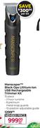 Wahl Manscaper Black OPS Lithium-Ion USB Rechargeable Trimmer Kit 15 Piece