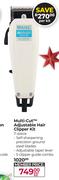 Wahl Multi Cut Adjustable Hair Clipper Kit 11 Piece