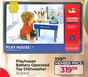 Playhouse Battery Operated Toy Dishwasher 33 Piece