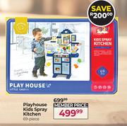Playhouse Kids Spray Kitchen 69 Piece