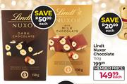 Lindt Nuxor Chocolate-150gm Each