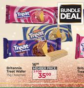Britannia Treat Wafer Assorted-For 3 x 75gm