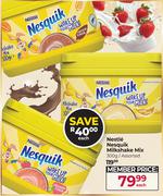 Nestle Nesquik Milkshake Mix 300gm/Assorted-Each