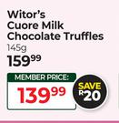 Witor's Cuore Milk Chocolate Truffles-145g
