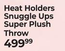 Heat Holders Snuggle Ups Super Plush Throw