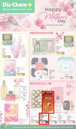 Dis-Chem : Happy Mother's Day (14 April - 10 May 2026), page 1