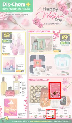 Dis-Chem : Happy Mother's Day (14 April - 10 May 2026), page 1