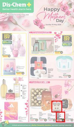 Dis-Chem : Happy Mother's Day (14 April - 10 May 2026), page 1