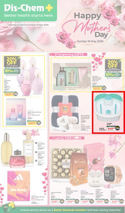 Dis-Chem : Happy Mother's Day (14 April - 10 May 2026), page 1
