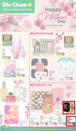 Dis-Chem : Happy Mother's Day (14 April - 10 May 2026), page 1