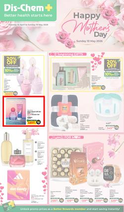Dis-Chem : Happy Mother's Day (14 April - 10 May 2026), page 1
